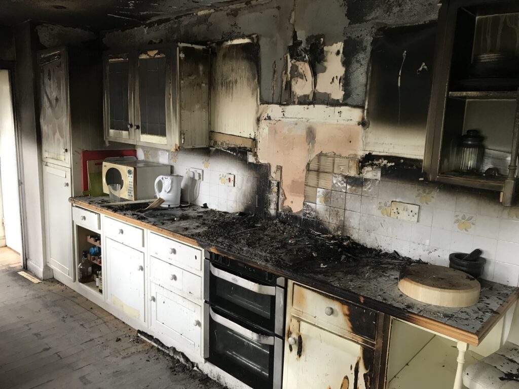 Fire damage restoration services